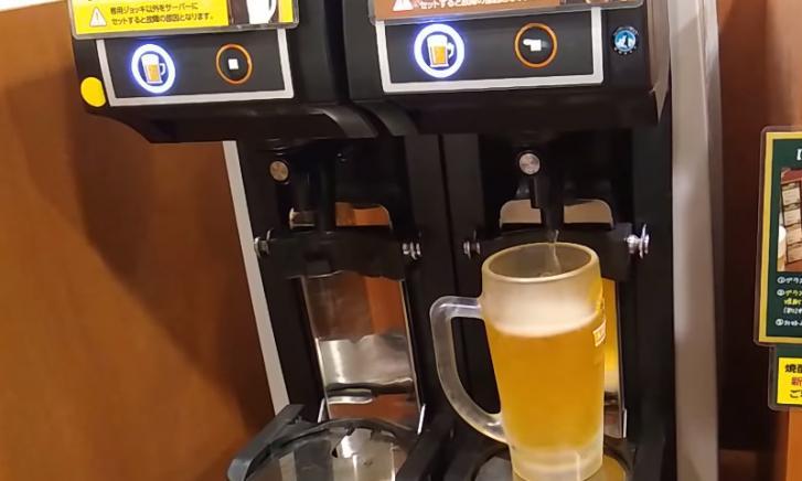 Japanse bierautomaat